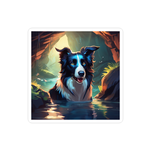 PugMug Custom Border Collie Sticker