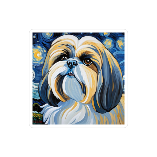 PugMug Custom Shih Tzu Sticker