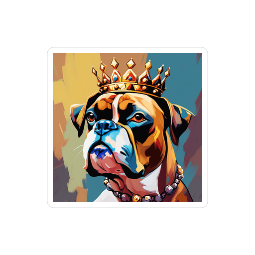 PugMug Custom Boxer Dog Sticker