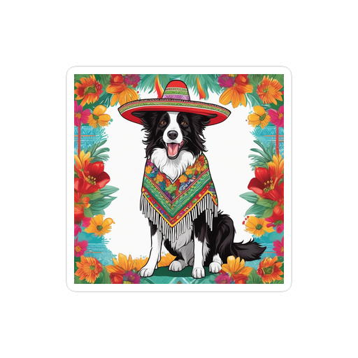 PugMug Custom Border Collie Sticker