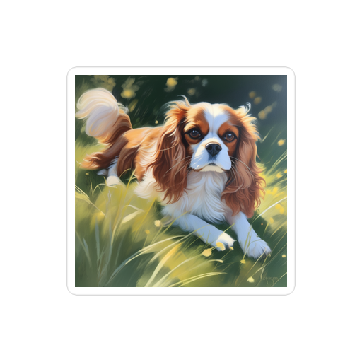 PugMug Custom Cavalier King Charles Spaniel Sticker