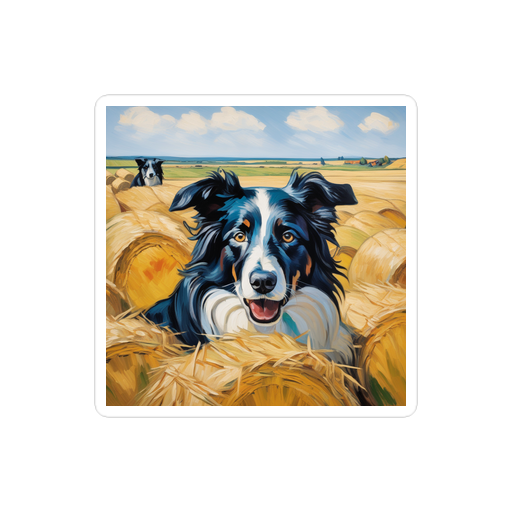 PugMug Custom Border Collie Sticker