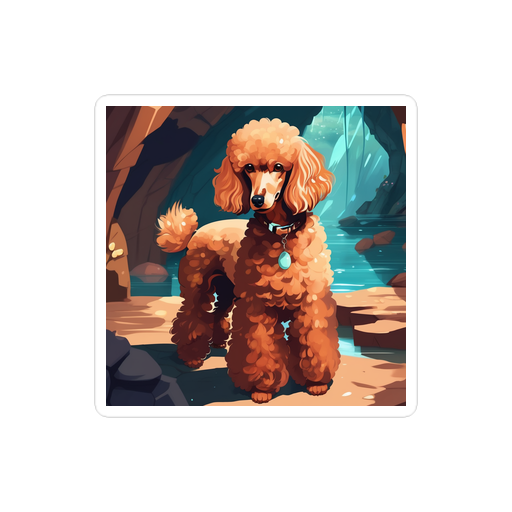 PugMug Custom Tan Poodle Sticker