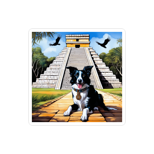 PugMug Custom Border Collie Sticker