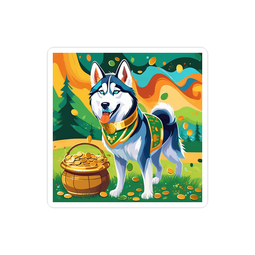 PugMug Custom Siberian Husky Sticker