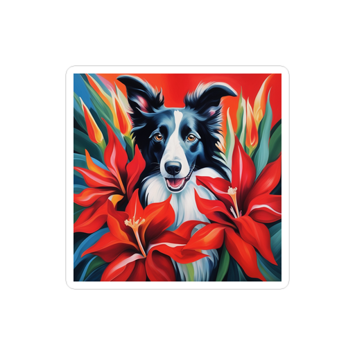 PugMug Custom Border Collie Sticker