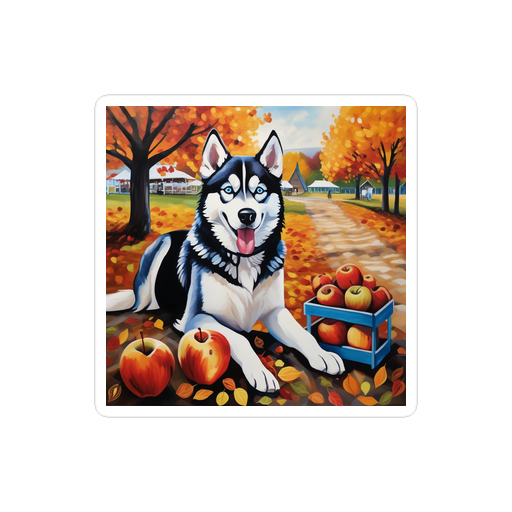 PugMug Custom Siberian Husky Sticker