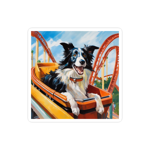 PugMug Custom Border Collie Sticker