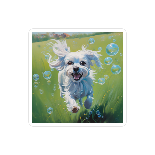 PugMug Custom Maltese Dog Sticker