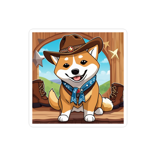 PugMug Custom Shiba Inu Sticker