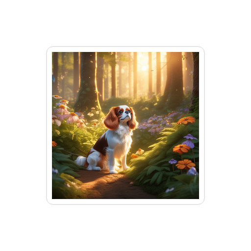 PugMug Custom Cavalier King Charles Spaniel Sticker