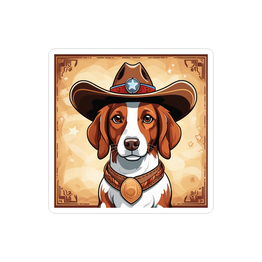 PugMug Custom Brittany Dog Sticker