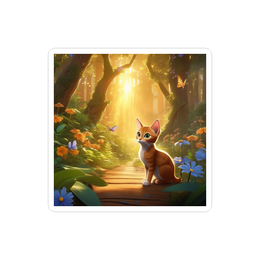 PugMug Custom Tabby Abyssinian Cat Sticker