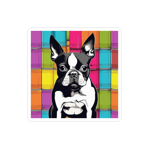PugMug Custom Boston Terrier Sticker