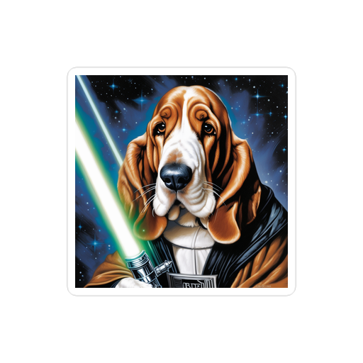 PugMug Custom Basset Hound Sticker