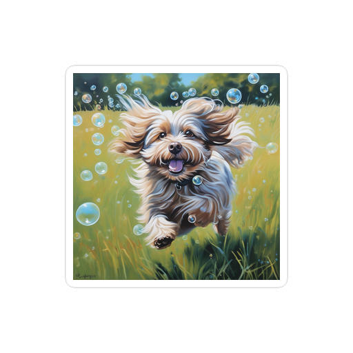 PugMug Custom Tan Havanese Dog Sticker