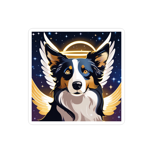 PugMug Custom Border Collie Sticker