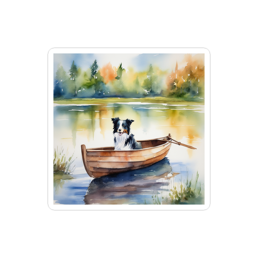 PugMug Custom Border Collie Sticker
