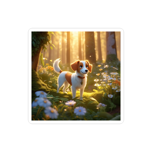 PugMug Custom Brittany Dog Sticker