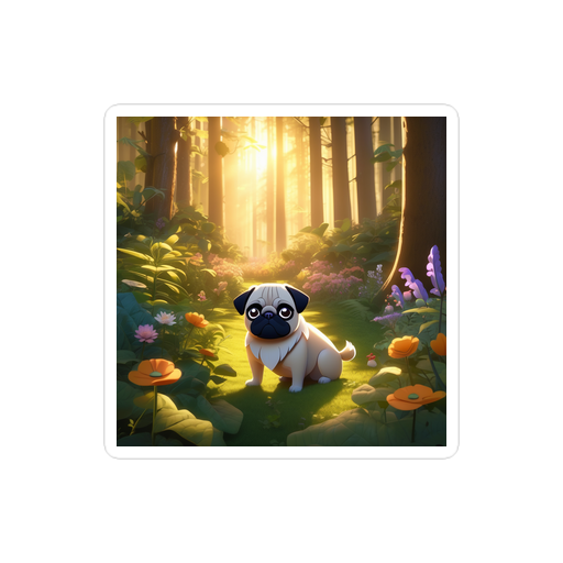 PugMug Custom Pug Sticker