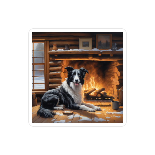 PugMug Custom Border Collie Sticker