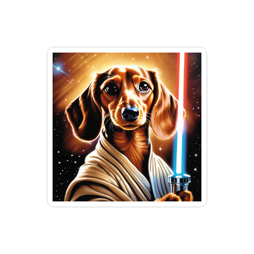 PugMug Custom Tan Dachshund Sticker