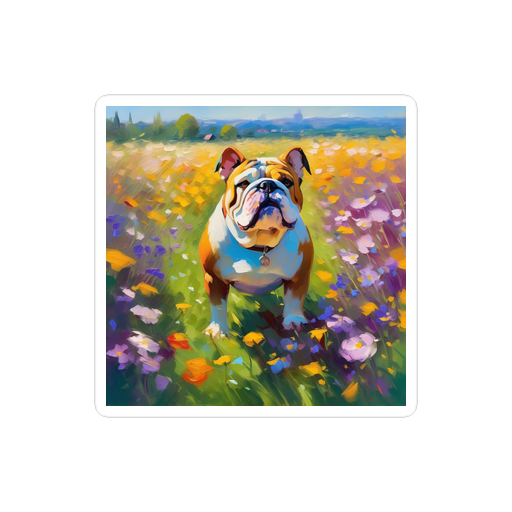 PugMug Custom Bulldog Sticker
