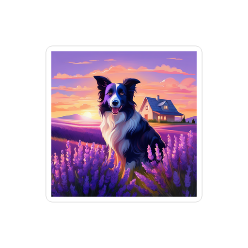 PugMug Custom Border Collie Sticker