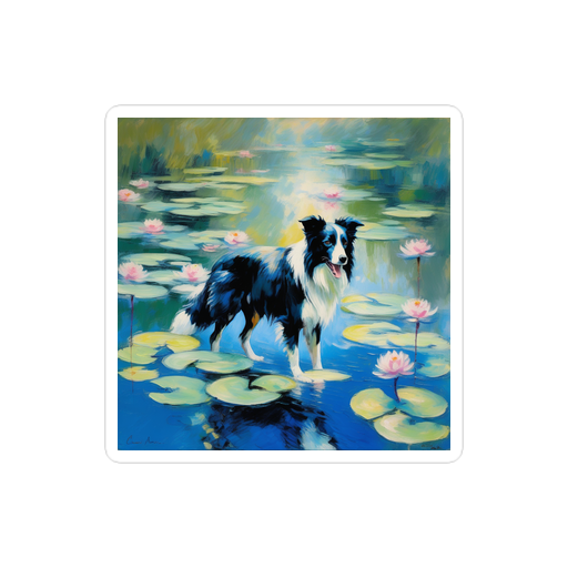 PugMug Custom Border Collie Sticker
