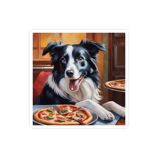 PugMug Custom Border Collie Sticker