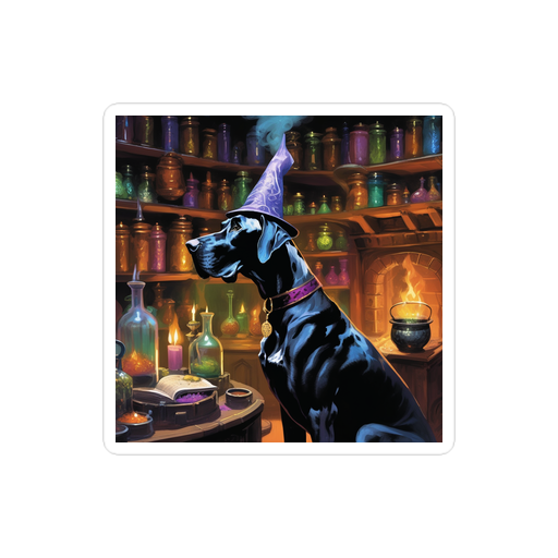 PugMug Custom Great Dane Sticker