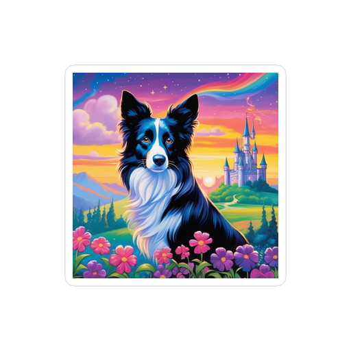 PugMug Custom Border Collie Sticker