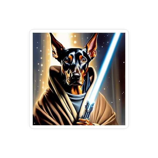 PugMug Custom Doberman Pinscher Sticker