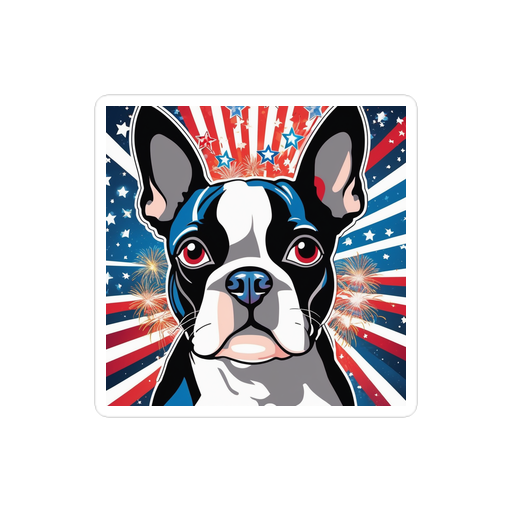 PugMug Custom Boston Terrier Sticker