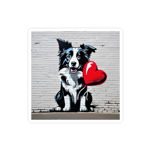 PugMug Custom Border Collie Sticker