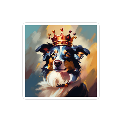 PugMug Custom Border Collie Sticker