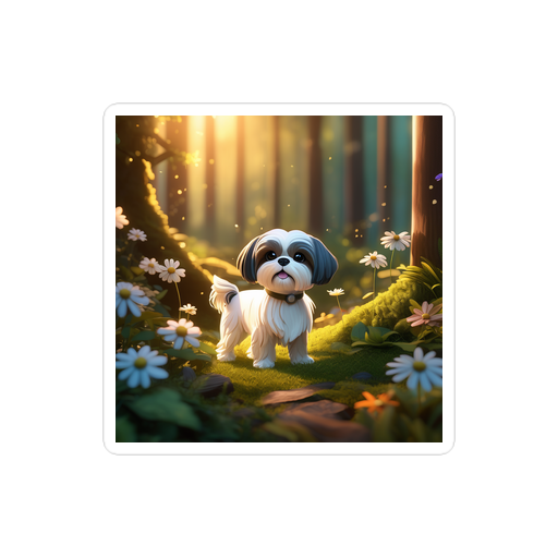 PugMug Custom Shih Tzu Sticker