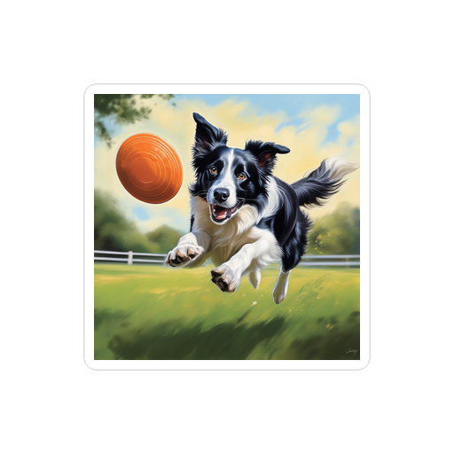 PugMug Custom Border Collie Sticker