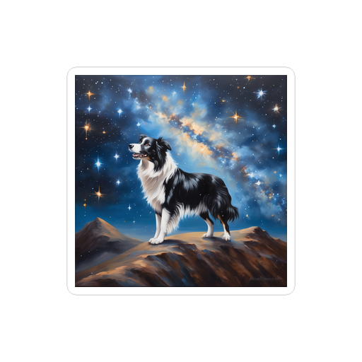 PugMug Custom Border Collie Sticker