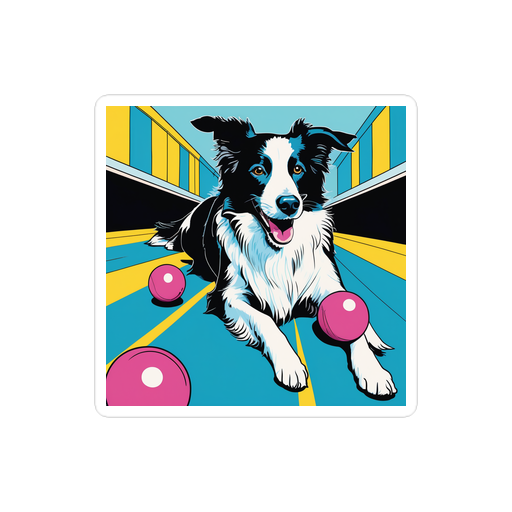 PugMug Custom Border Collie Sticker