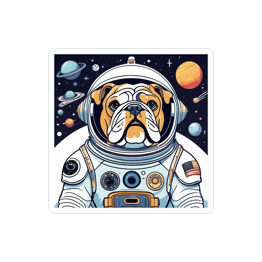 PugMug Custom Bulldog Sticker