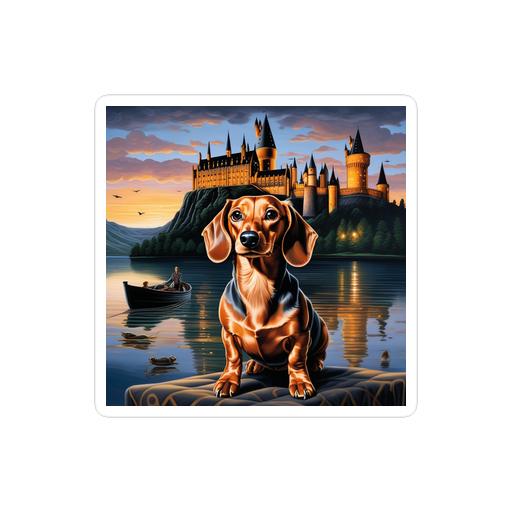 PugMug Custom Tan Dachshund Sticker
