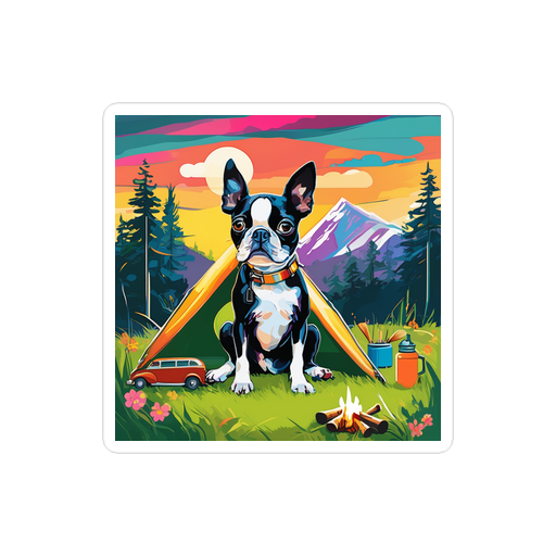 PugMug Custom Boston Terrier Sticker