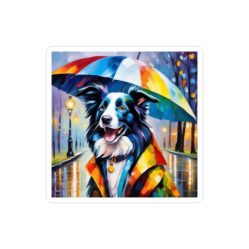 PugMug Custom Border Collie Sticker