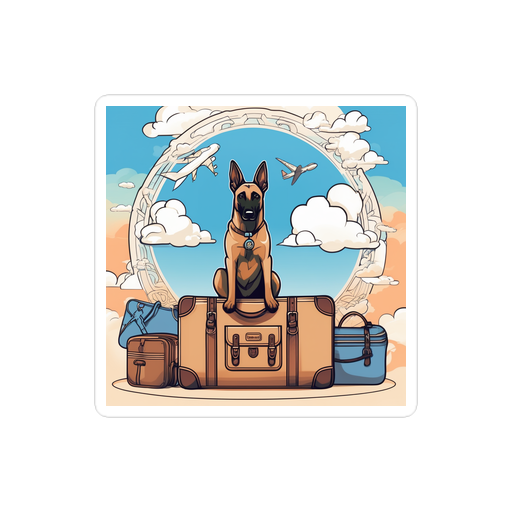 PugMug Custom Belgian Malinois Sticker