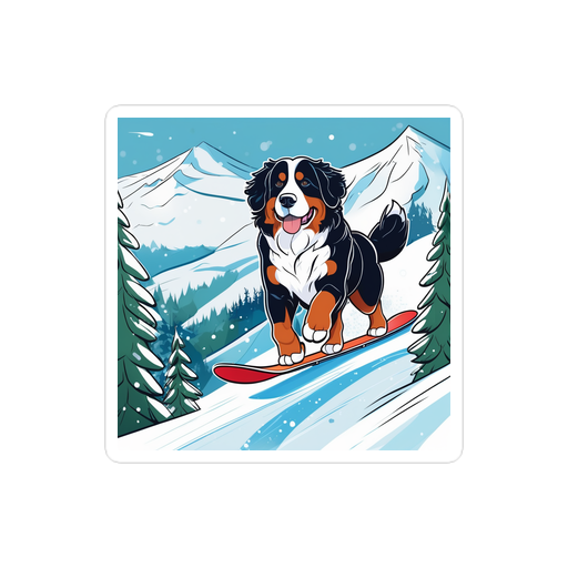 PugMug Custom Bernese Mountain Dog Sticker