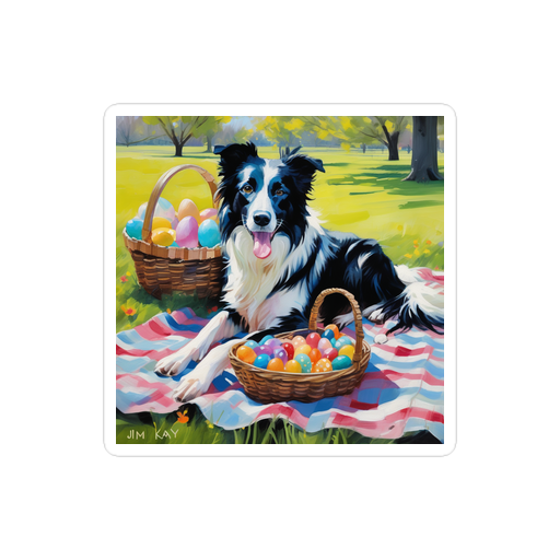 PugMug Custom Border Collie Sticker