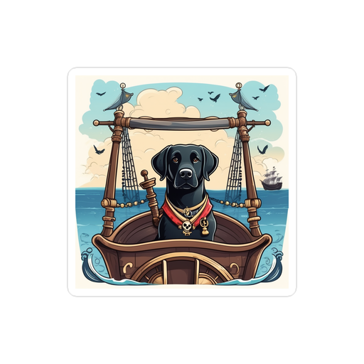 PugMug Custom Black Labrador Retriever Sticker