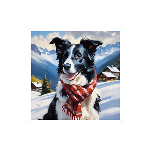 PugMug Custom Border Collie Sticker