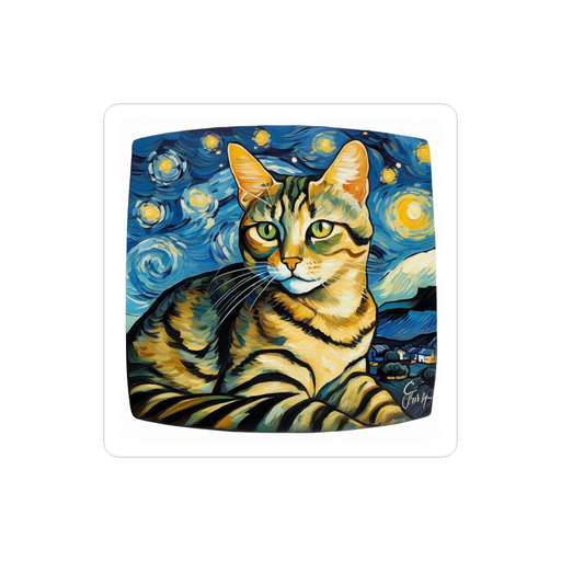 PugMug Custom Tabby Companion Cat Sticker